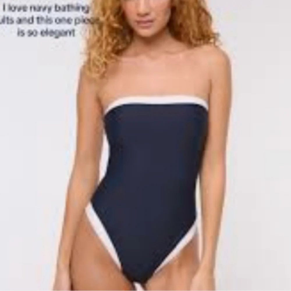 Abercrombie & Fitch A&F Marina One-Piece Adjustable Removable Straps Swimsuit - Picture 2 of 15